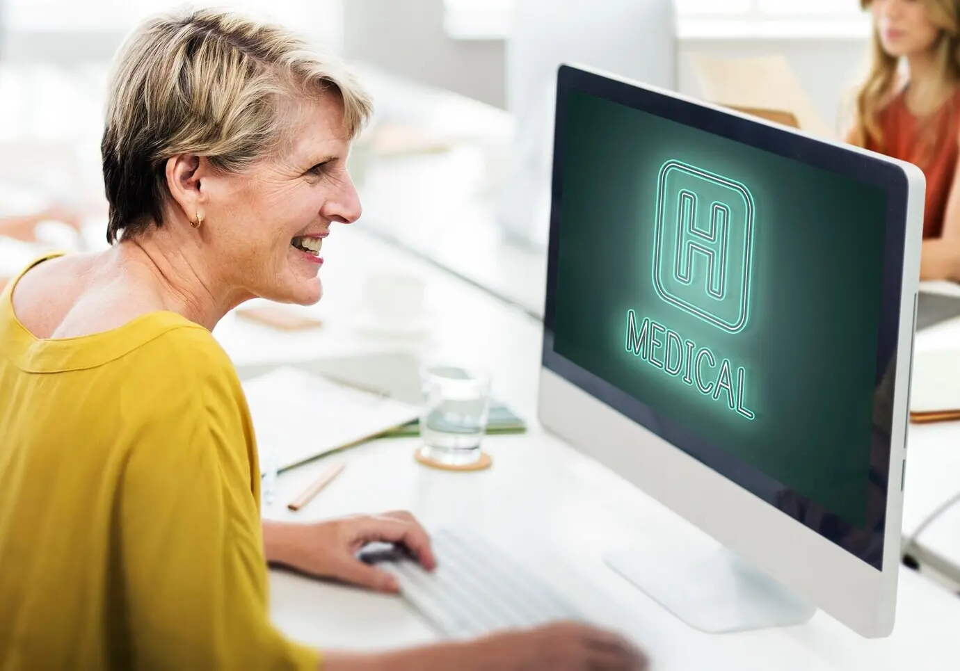 Графическая концепция иконки на тему больницы, исцеления, здоровья и лечения